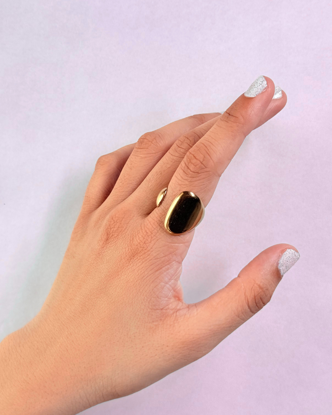 Starchic Signature Crossover Gold-Tone Ring