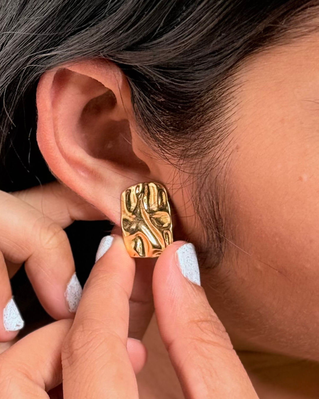 Starchic Classic Gold-Tone Hoop Earrings