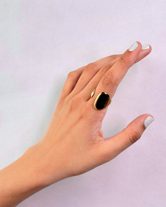 Starchic Signature Crossover Gold-Tone Ring