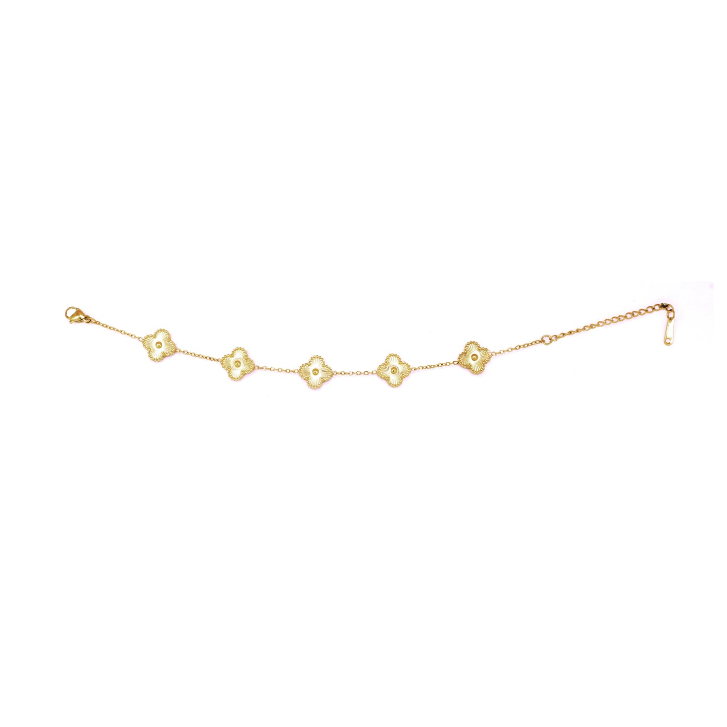 Lucky Golden Clover Bracelet